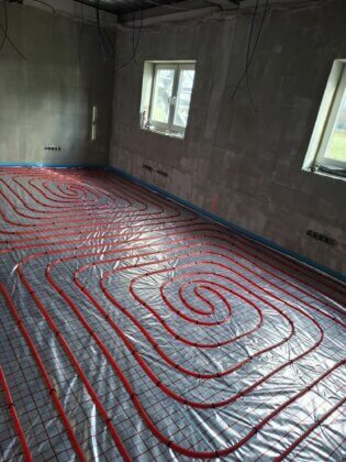 Realizace podlahového vytápění HERZ