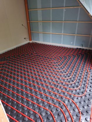 Podlahové vytápění RD Morávka